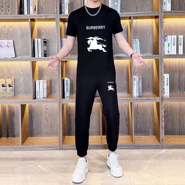 Minimalist 1161 Burberry Tracksuits Short Sleeved For Men