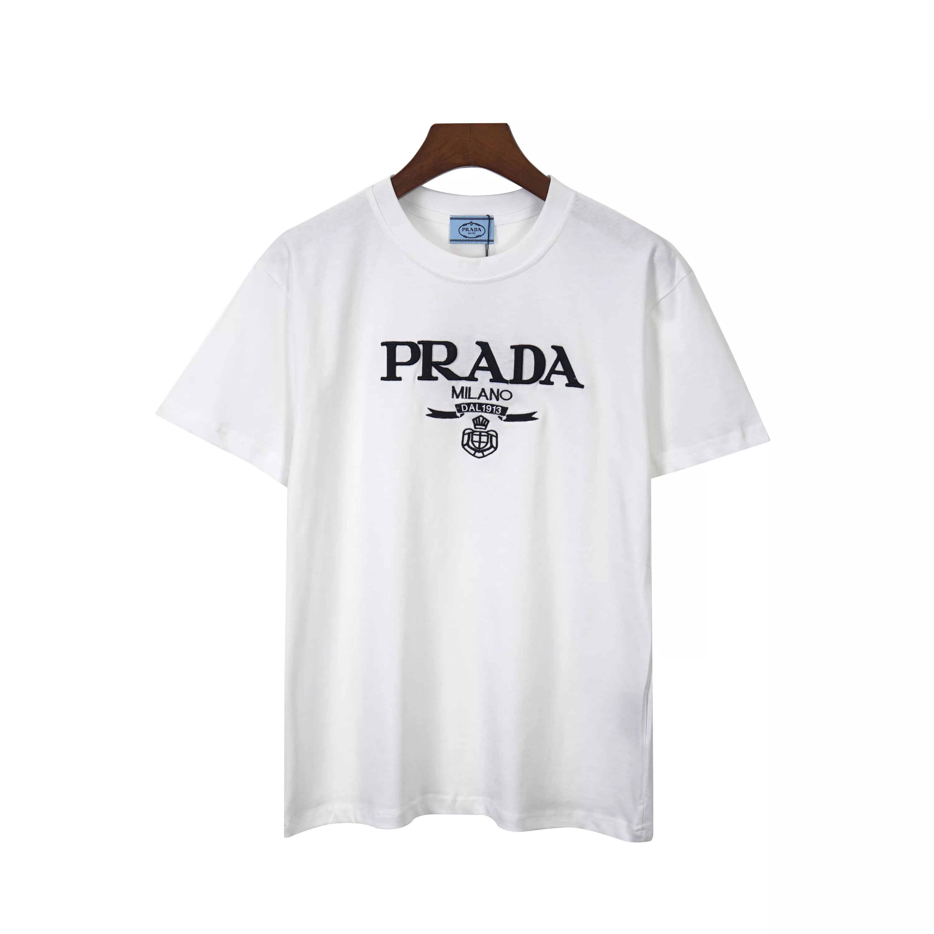 Minimalist 1778 Prada T-Shirts Short Sleeved For Unisex