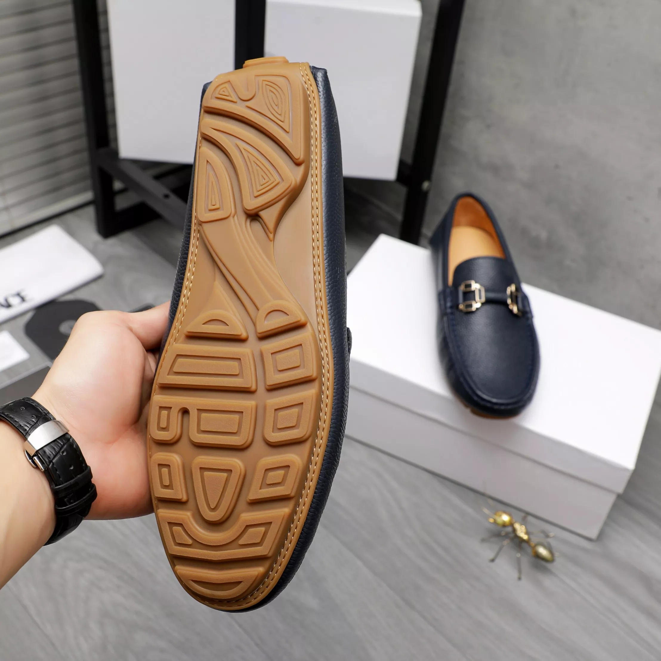 Minimalist 2562 Versace Leather Shoes For Men