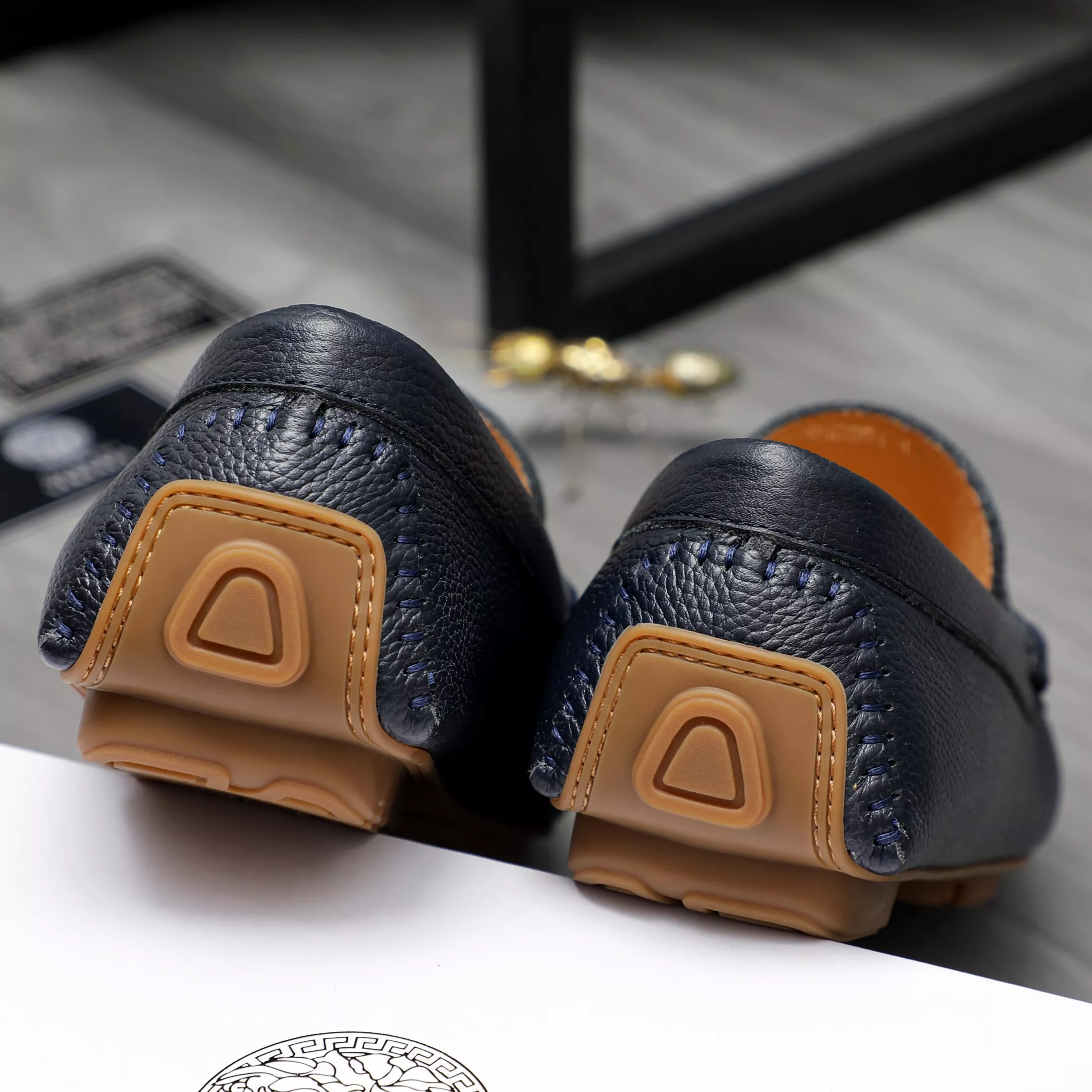 Minimalist 2562 Versace Leather Shoes For Men