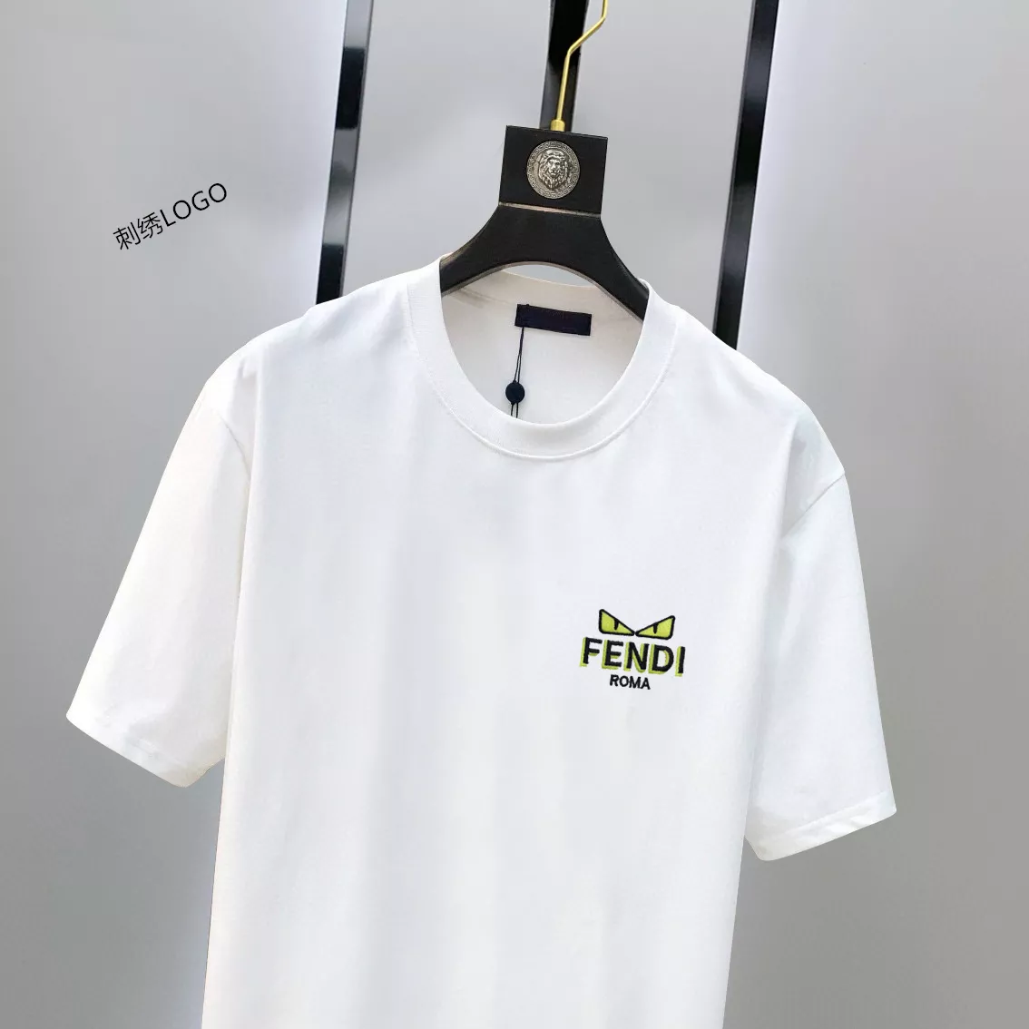 Minimalist 3809 Fendi T-Shirts Short Sleeved For Unisex