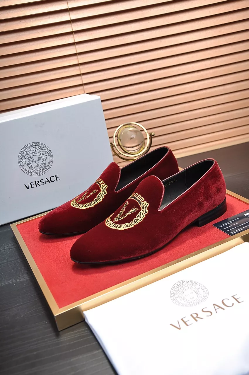 Minimalist 3857 Versace Leather Shoes For Men