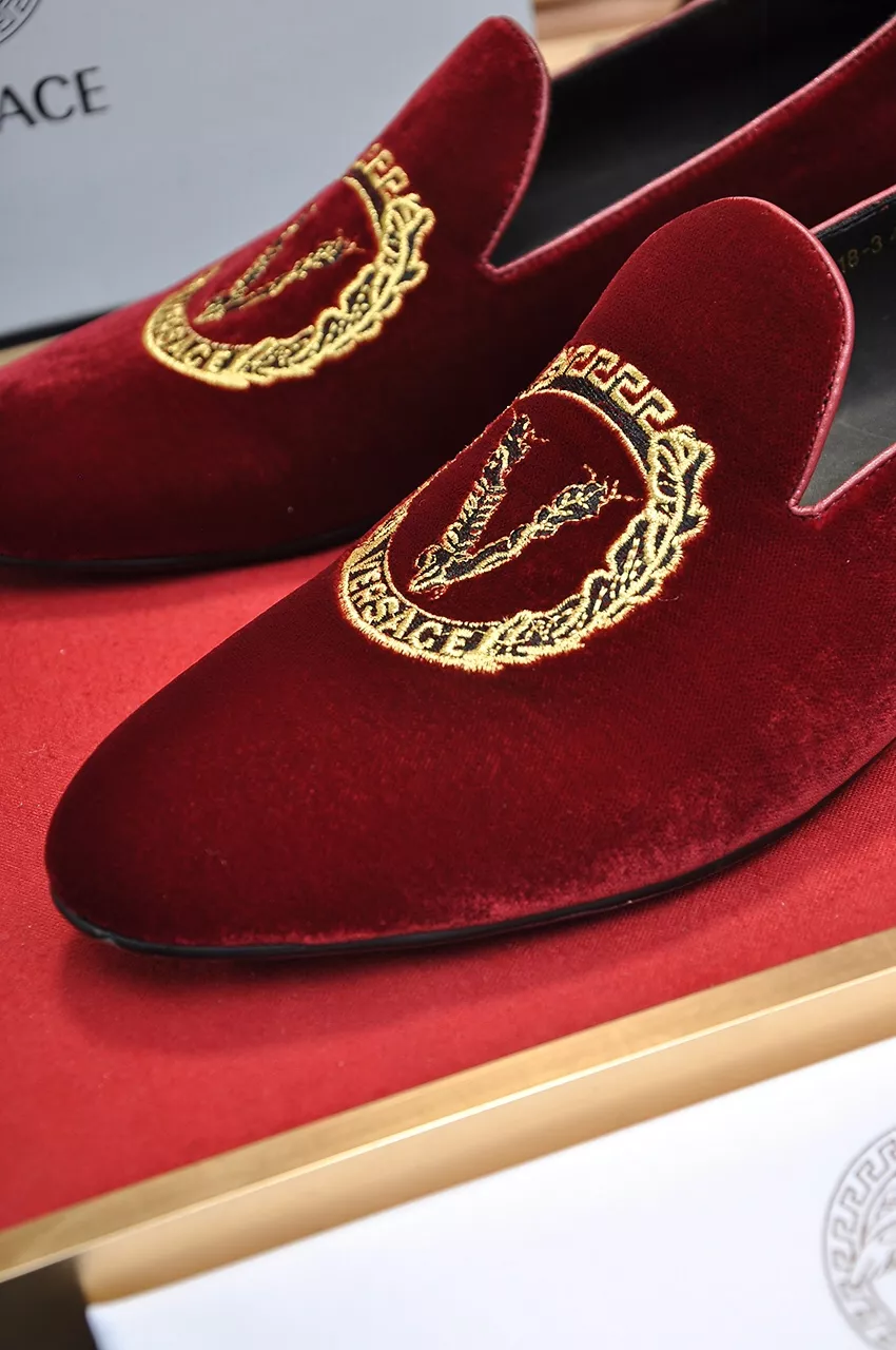 Minimalist 3857 Versace Leather Shoes For Men