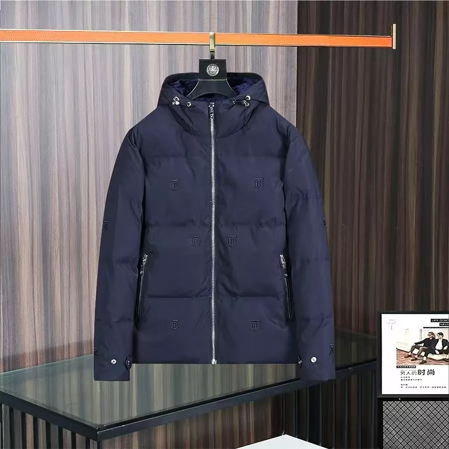 Minimalist 4335 Burberry Down Feather Coat Long Sleeved For Men