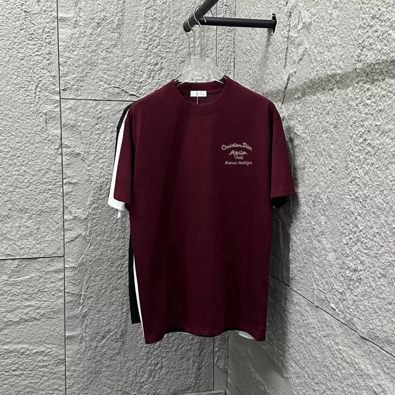 Minimalist 4646 Christian Dior T-Shirts Short Sleeved For Unisex