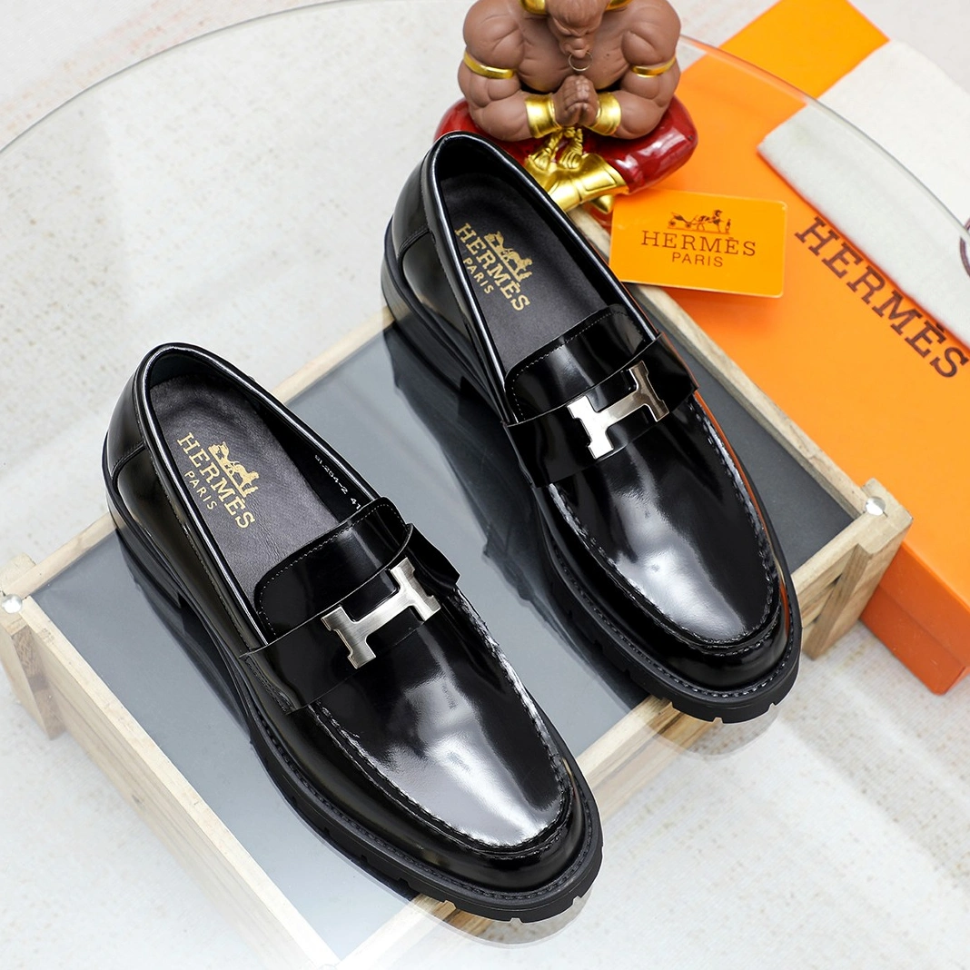 Minimalist 4777 Hermes Leather Shoes For Men