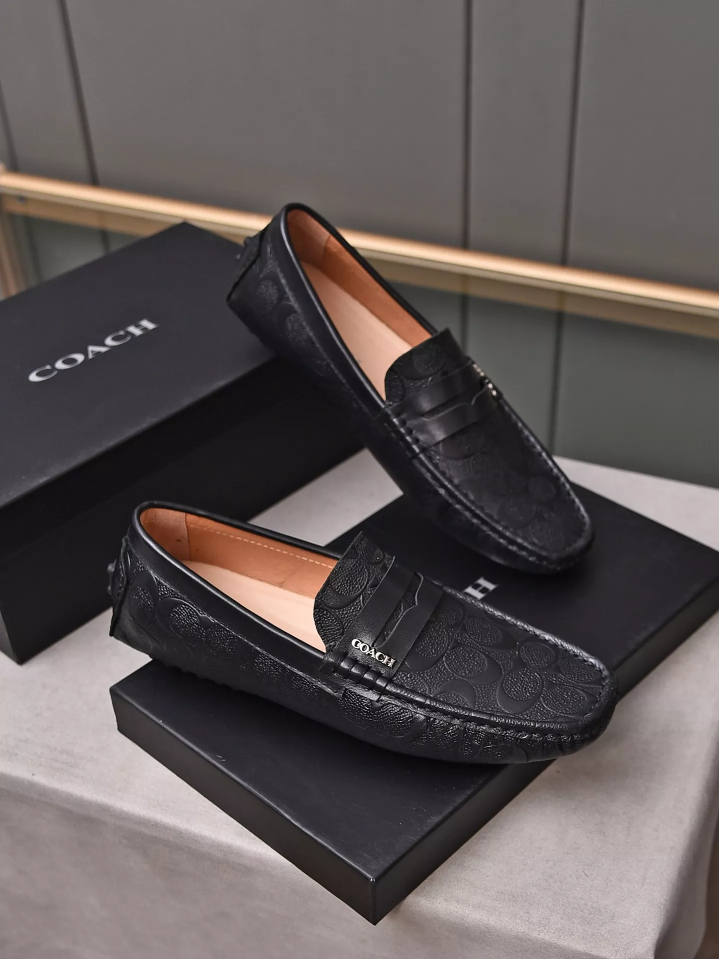 Minimalist 5152 Coach Leather Shoes For Men
