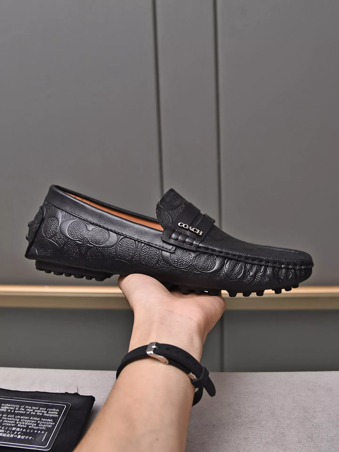 Minimalist 5152 Coach Leather Shoes For Men