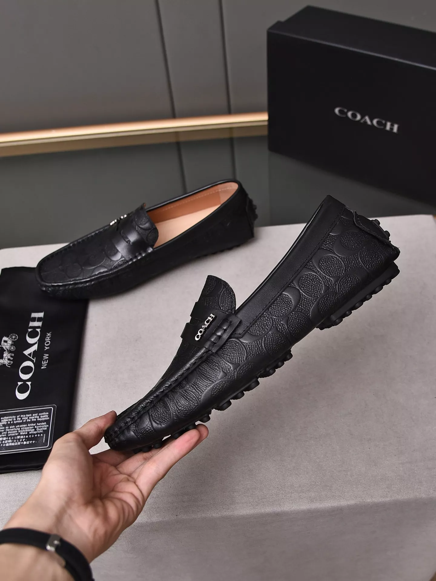 Minimalist 5152 Coach Leather Shoes For Men