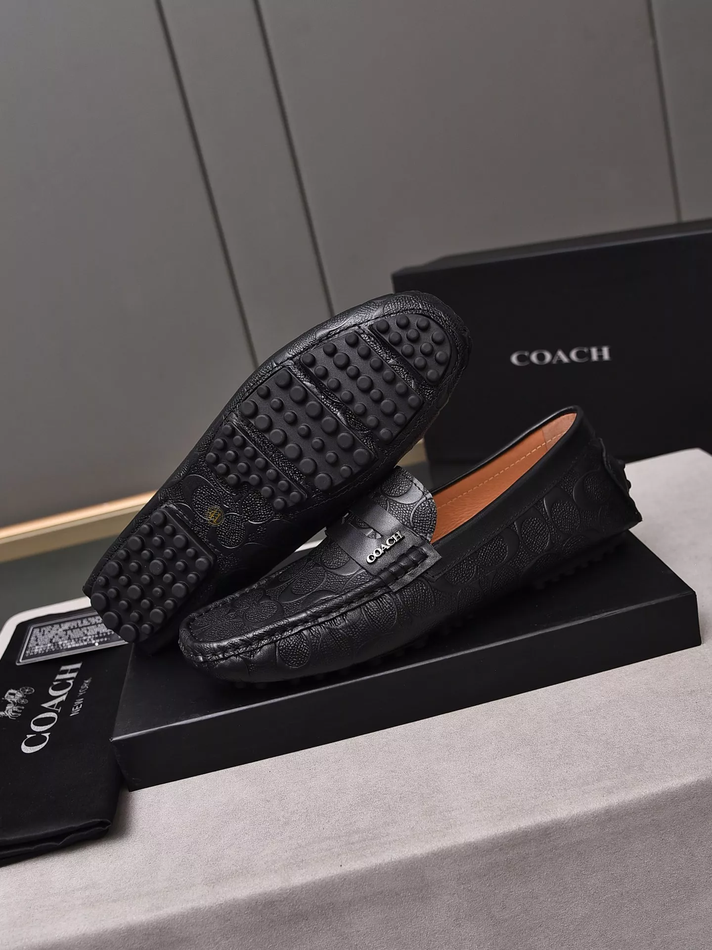 Minimalist 5152 Coach Leather Shoes For Men