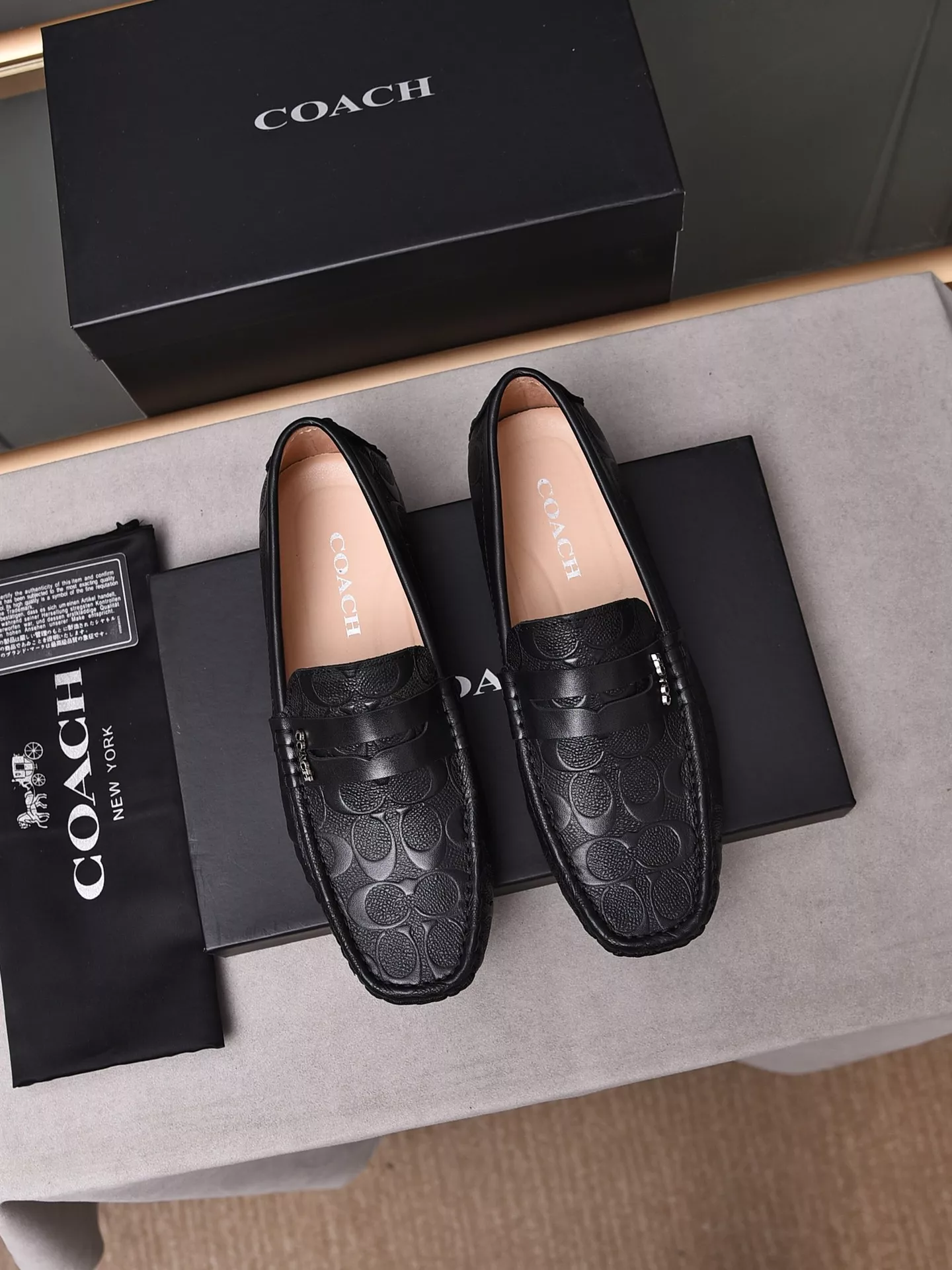 Minimalist 5152 Coach Leather Shoes For Men