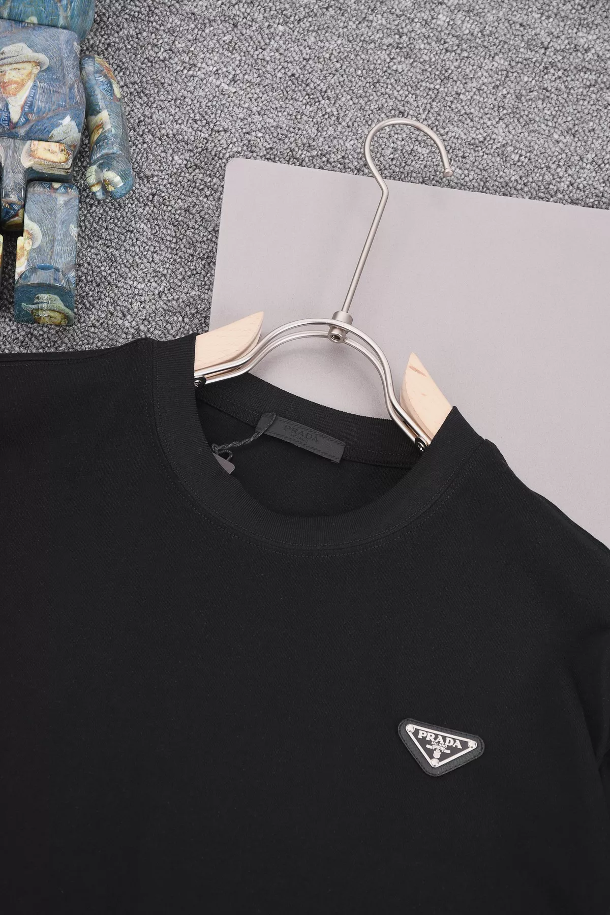 Minimalist 5370 Prada T-Shirts Short Sleeved For Unisex