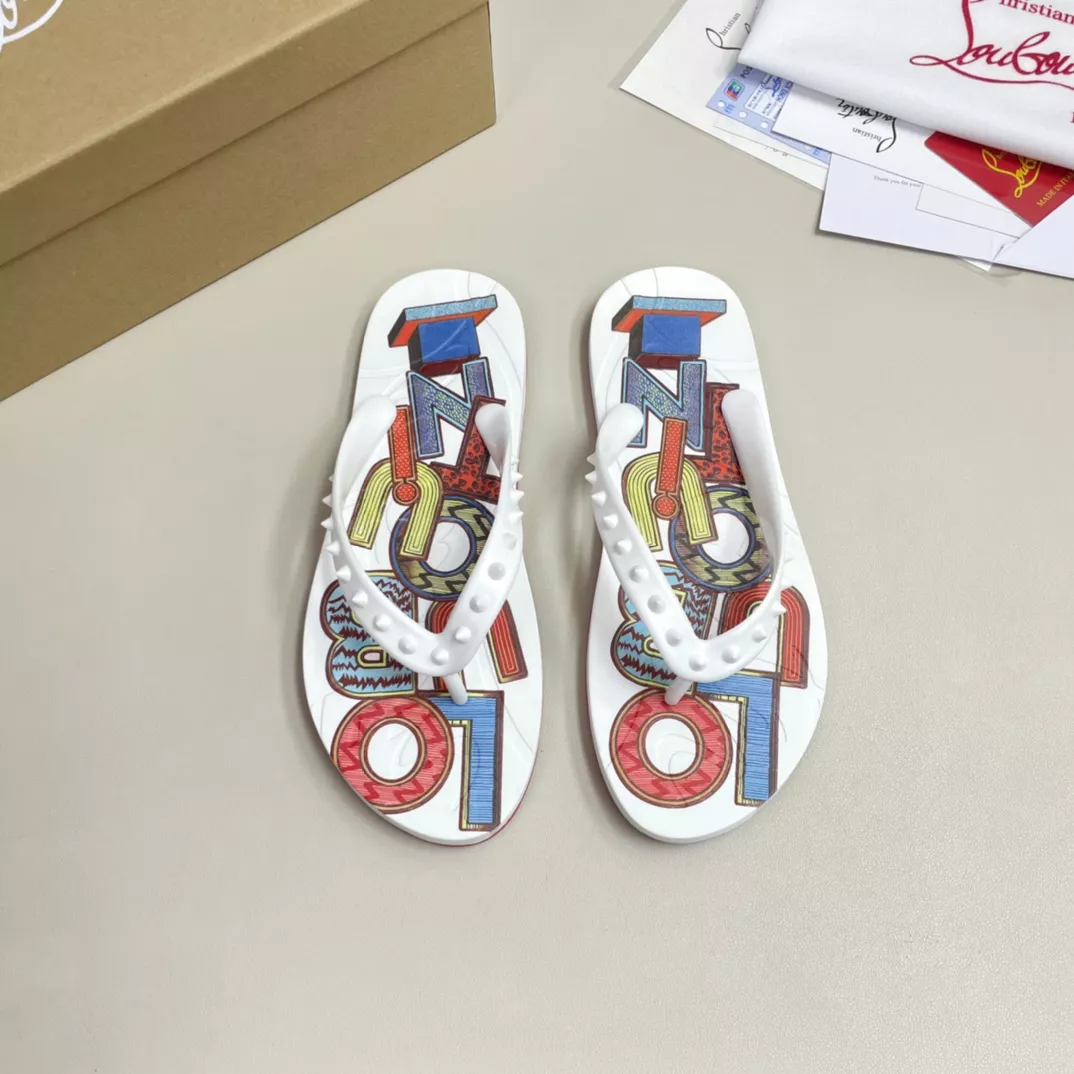 Minimalist 5423 Christian Louboutin CL Slippers For Men