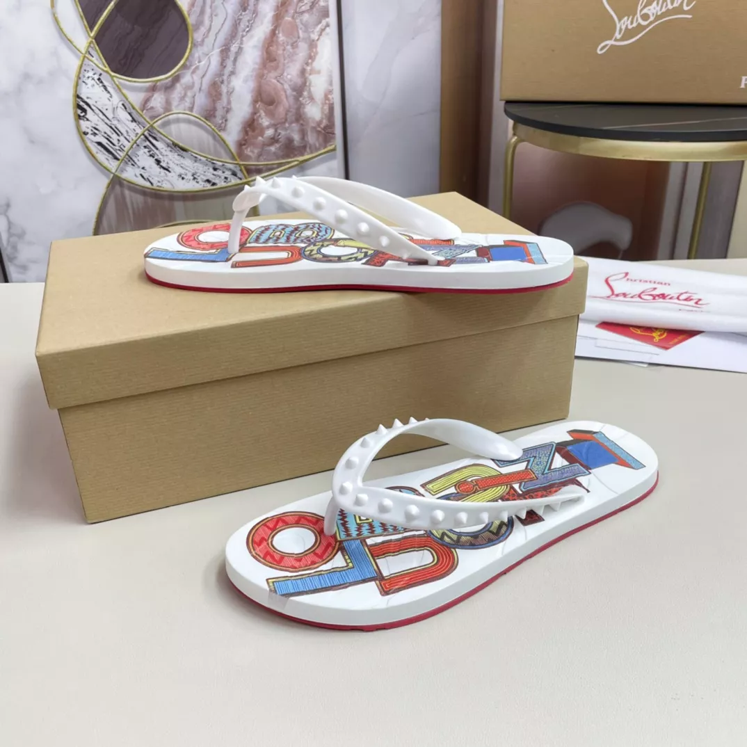 Minimalist 5423 Christian Louboutin CL Slippers For Men