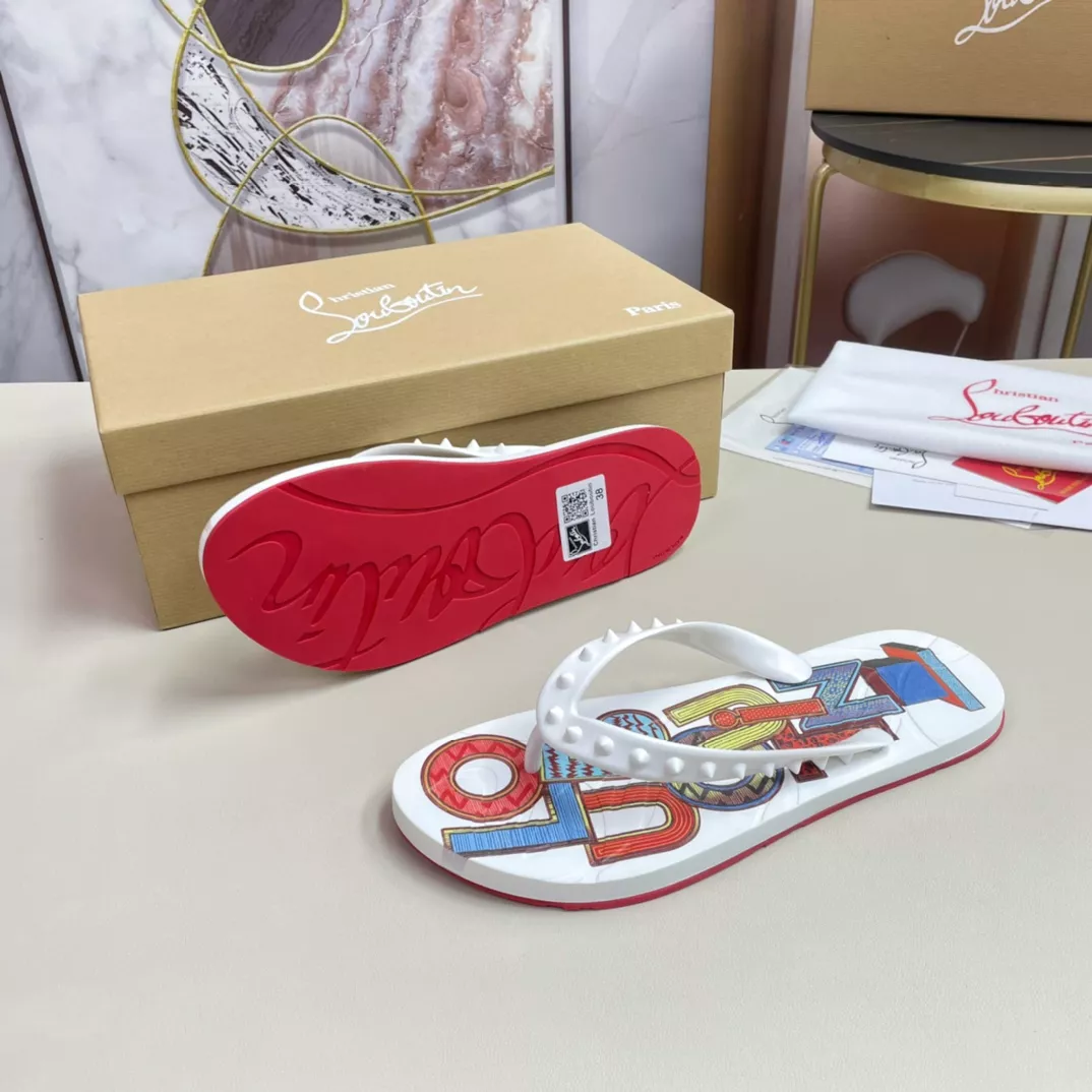 Minimalist 5423 Christian Louboutin CL Slippers For Men