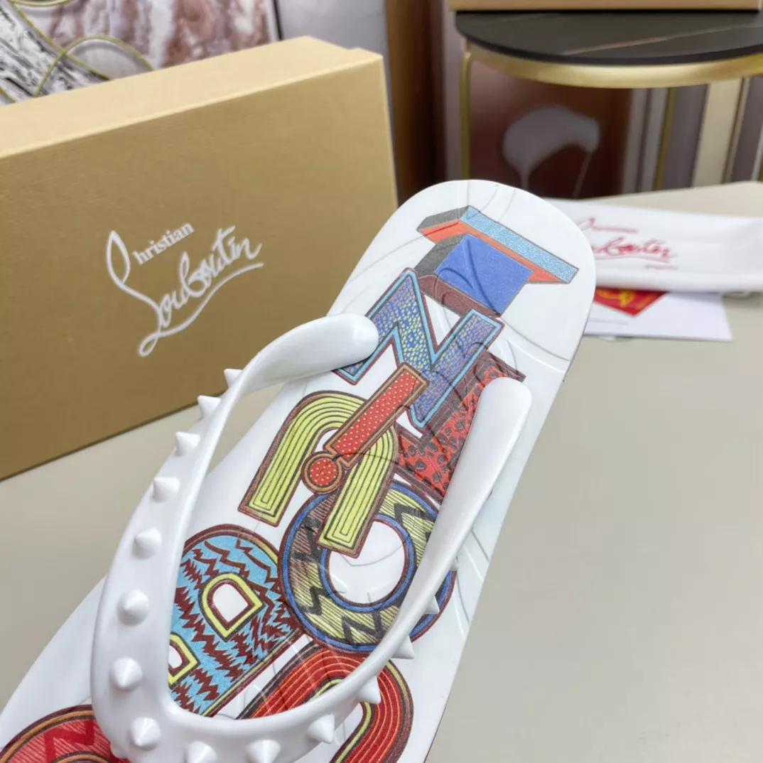Minimalist 5423 Christian Louboutin CL Slippers For Men