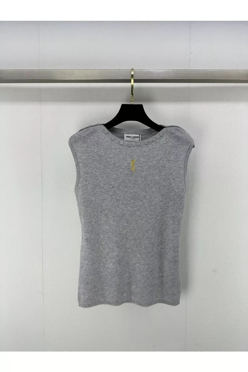 Minimalist 5791 Yves Saint Laurent YSL T-shirts Sleeveless For Women