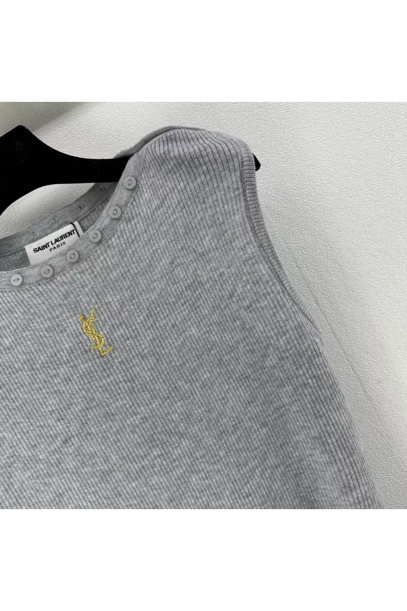 Minimalist 5791 Yves Saint Laurent YSL T-shirts Sleeveless For Women