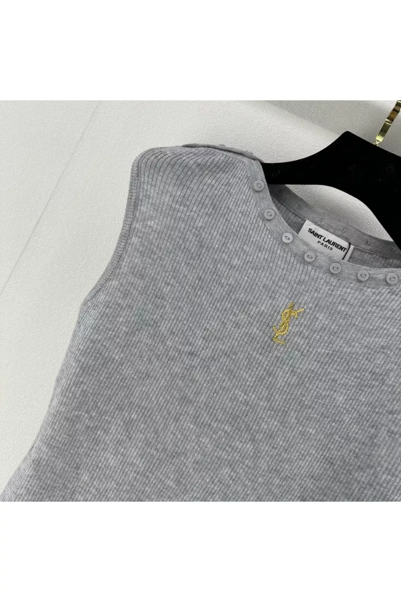 Minimalist 5791 Yves Saint Laurent YSL T-shirts Sleeveless For Women