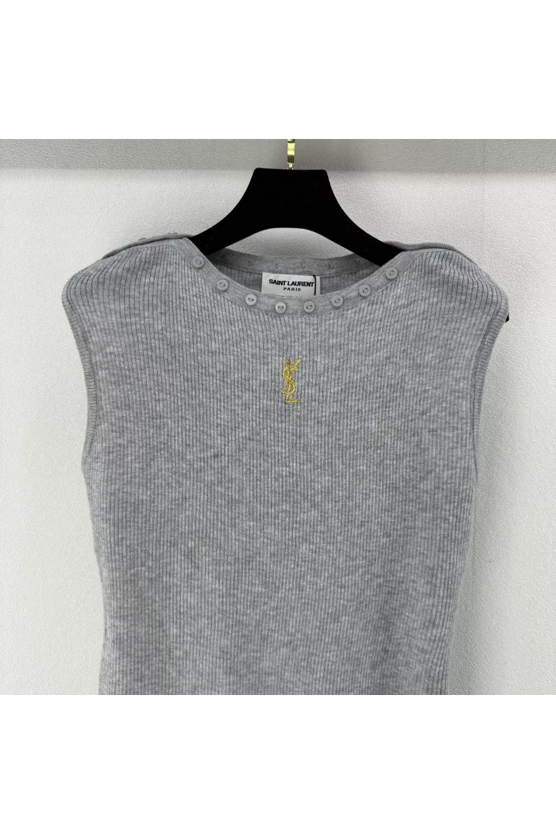 Minimalist 5791 Yves Saint Laurent YSL T-shirts Sleeveless For Women