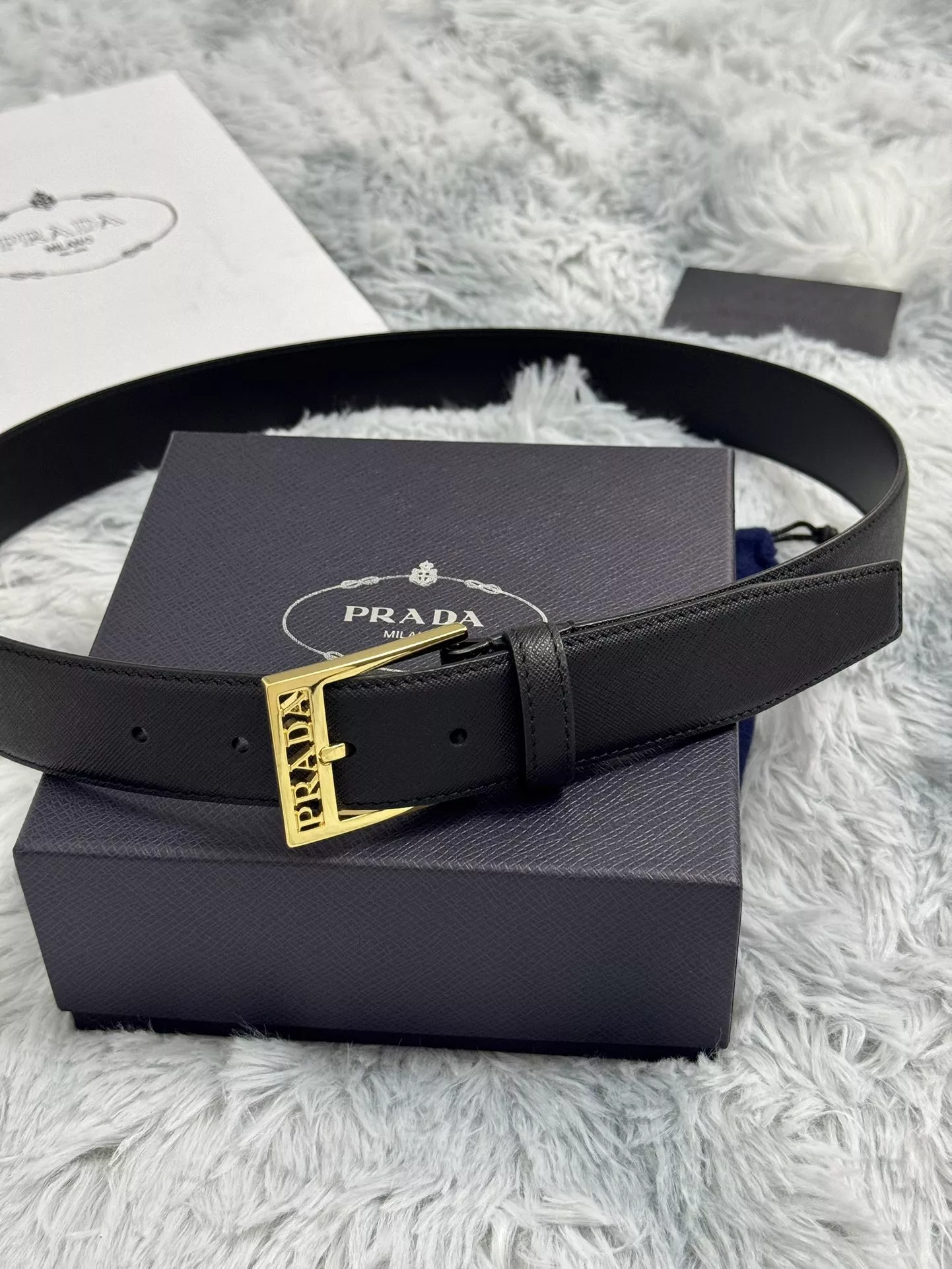 Minimalist 5896 Prada AAA Quality Belts In 3.5cm For Men