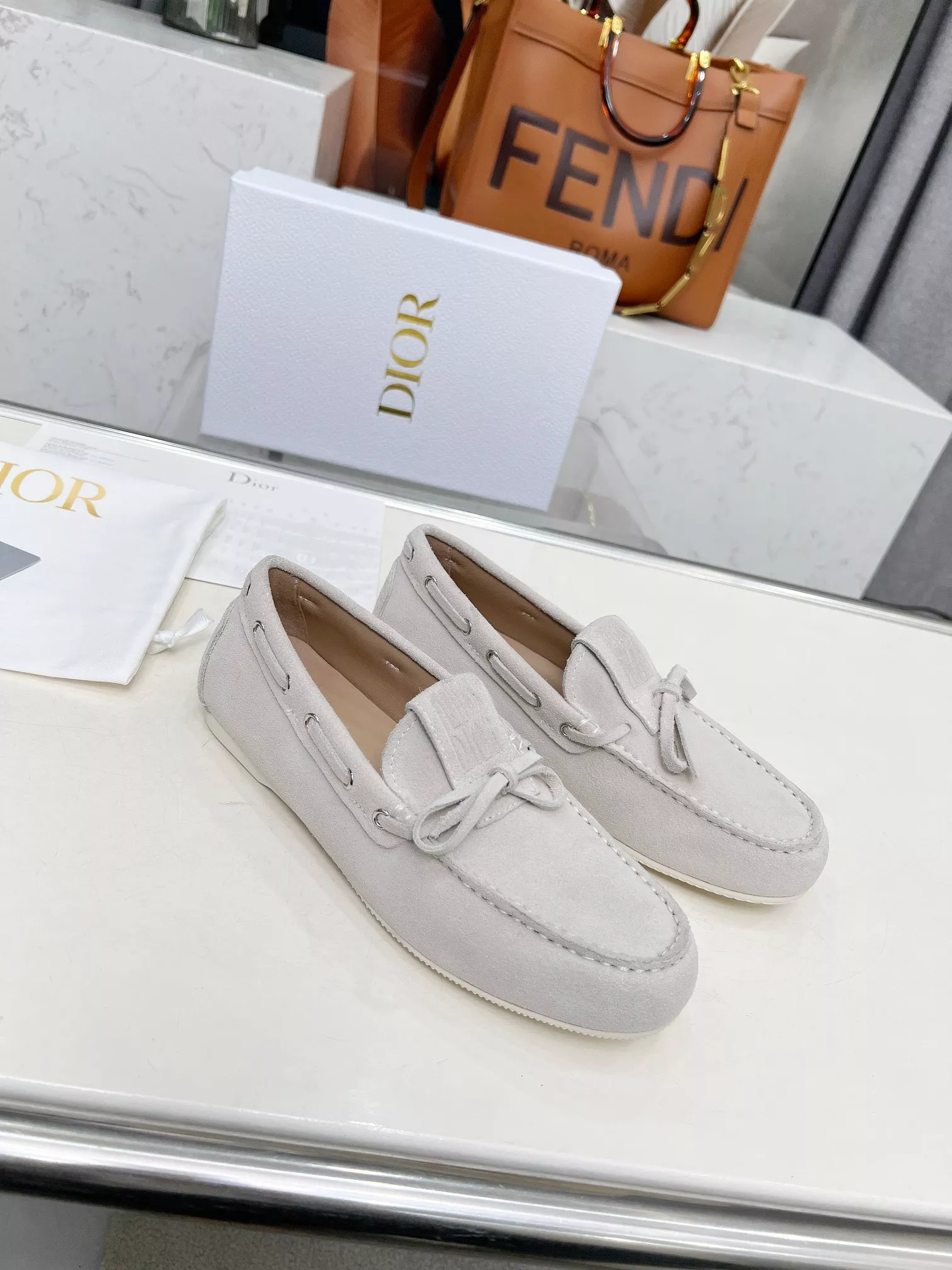 Minimalist 6118 Christian Dior Leather Shoes For Women