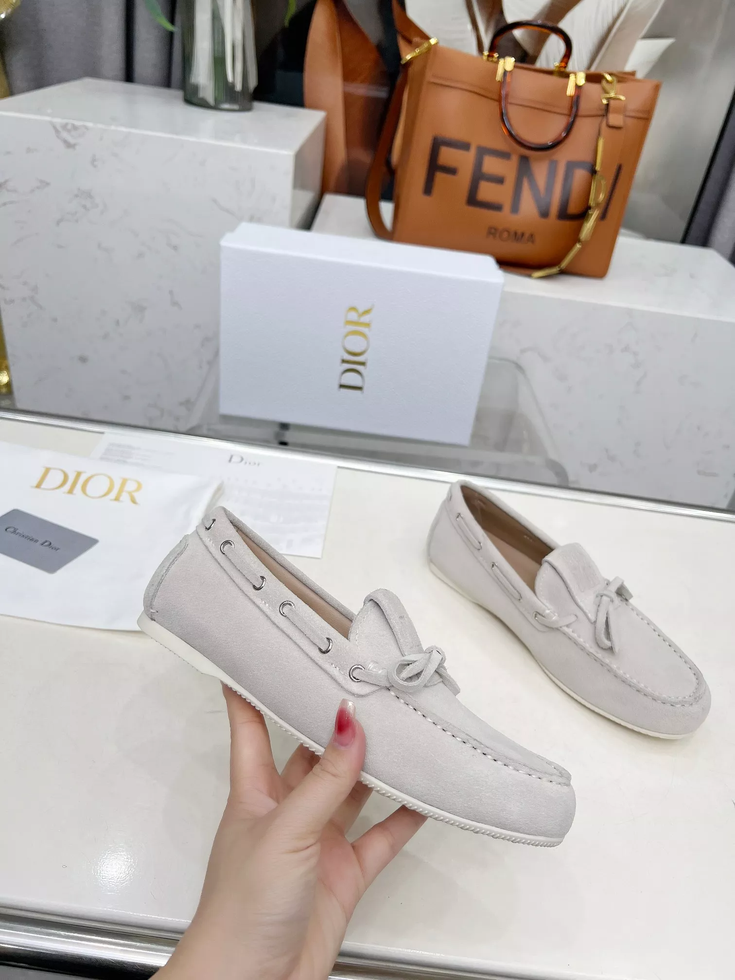 Minimalist 6118 Christian Dior Leather Shoes For Women