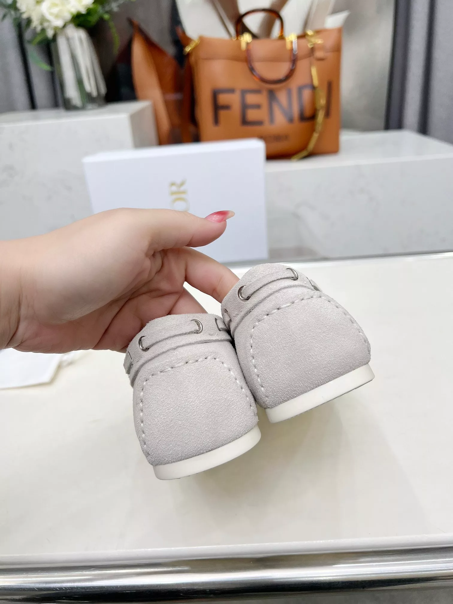 Minimalist 6118 Christian Dior Leather Shoes For Women