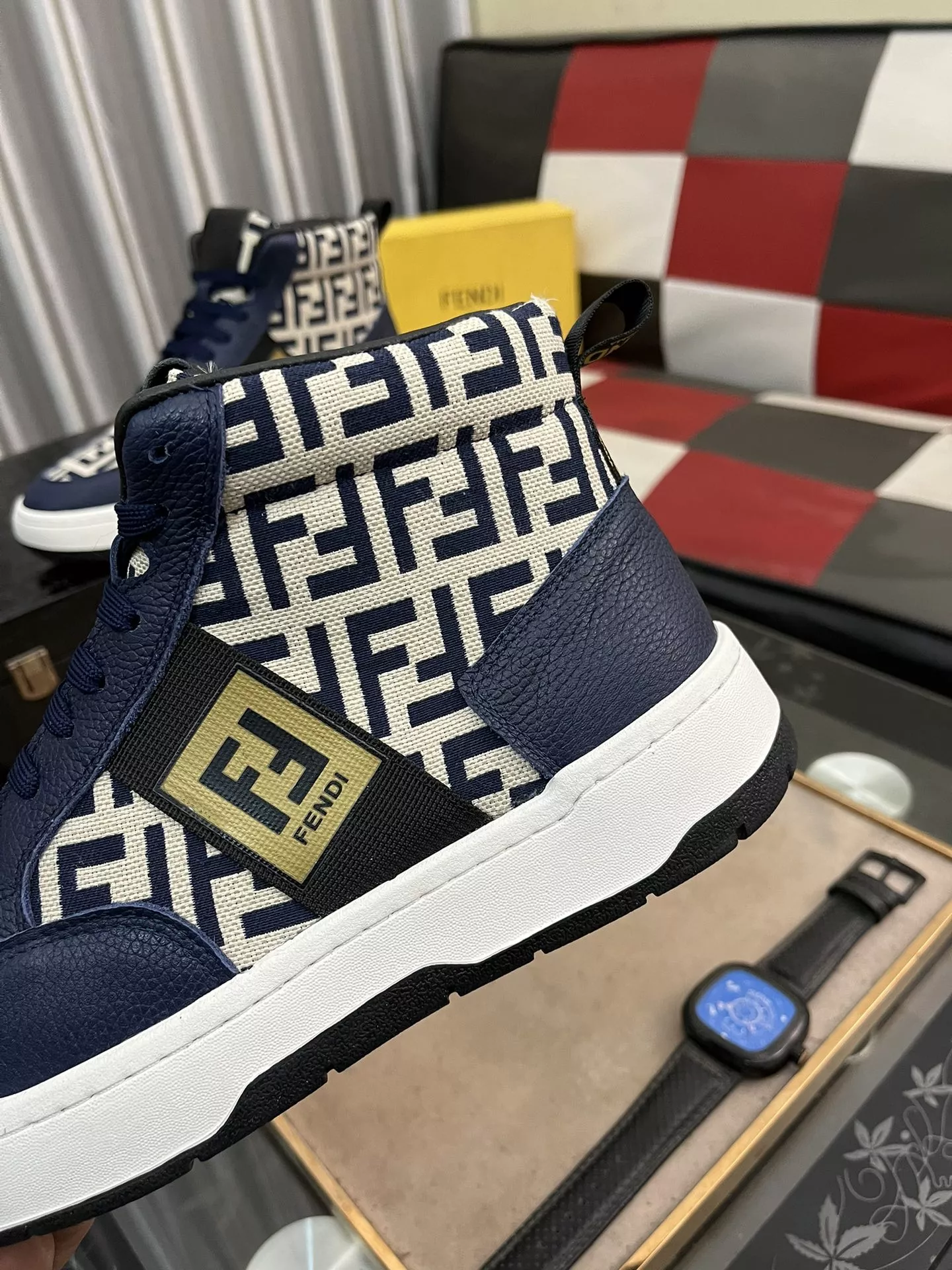 Minimalist 6454 Fendi High Tops Casual Shoes For Men