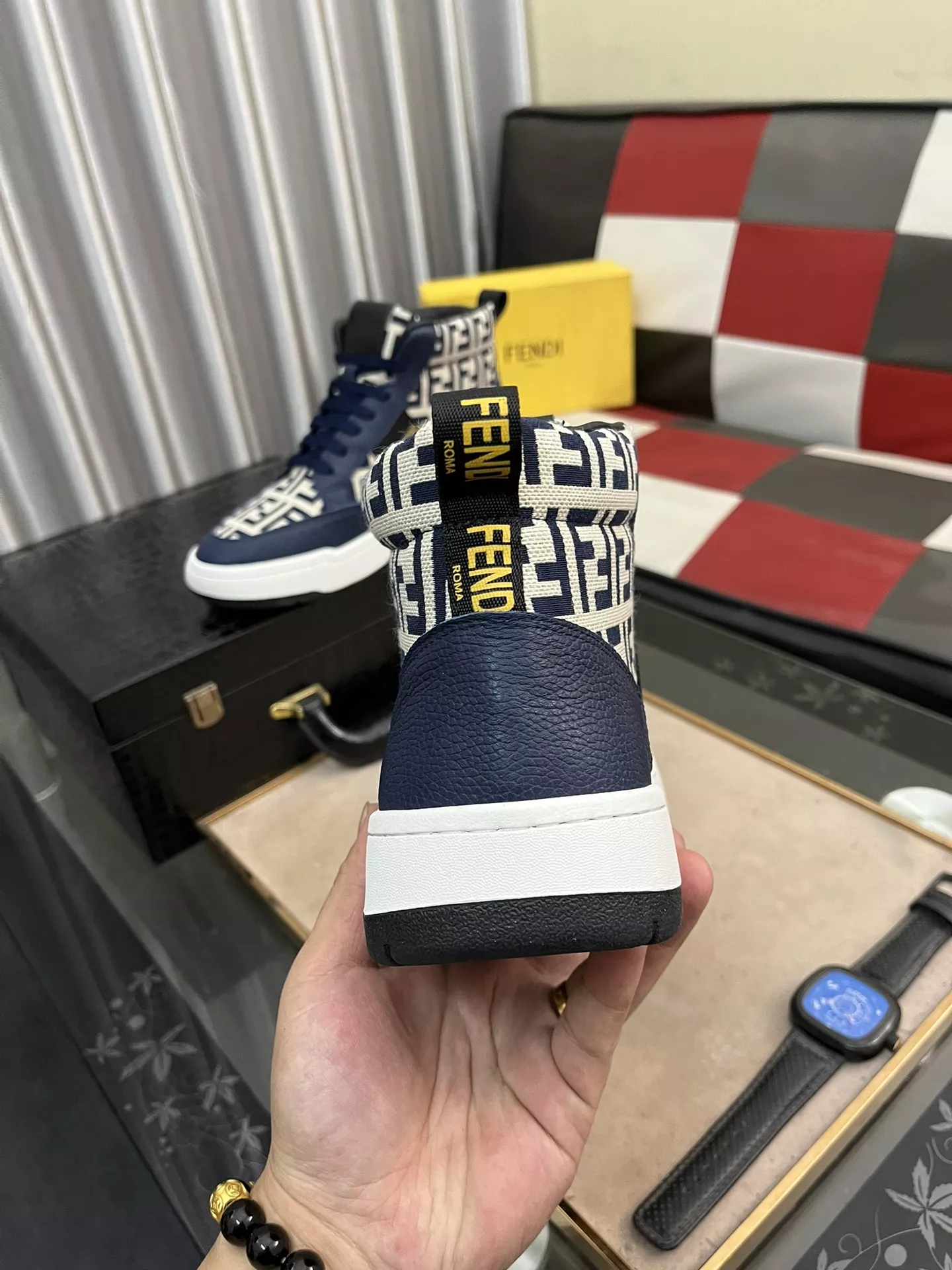 Minimalist 6454 Fendi High Tops Casual Shoes For Men