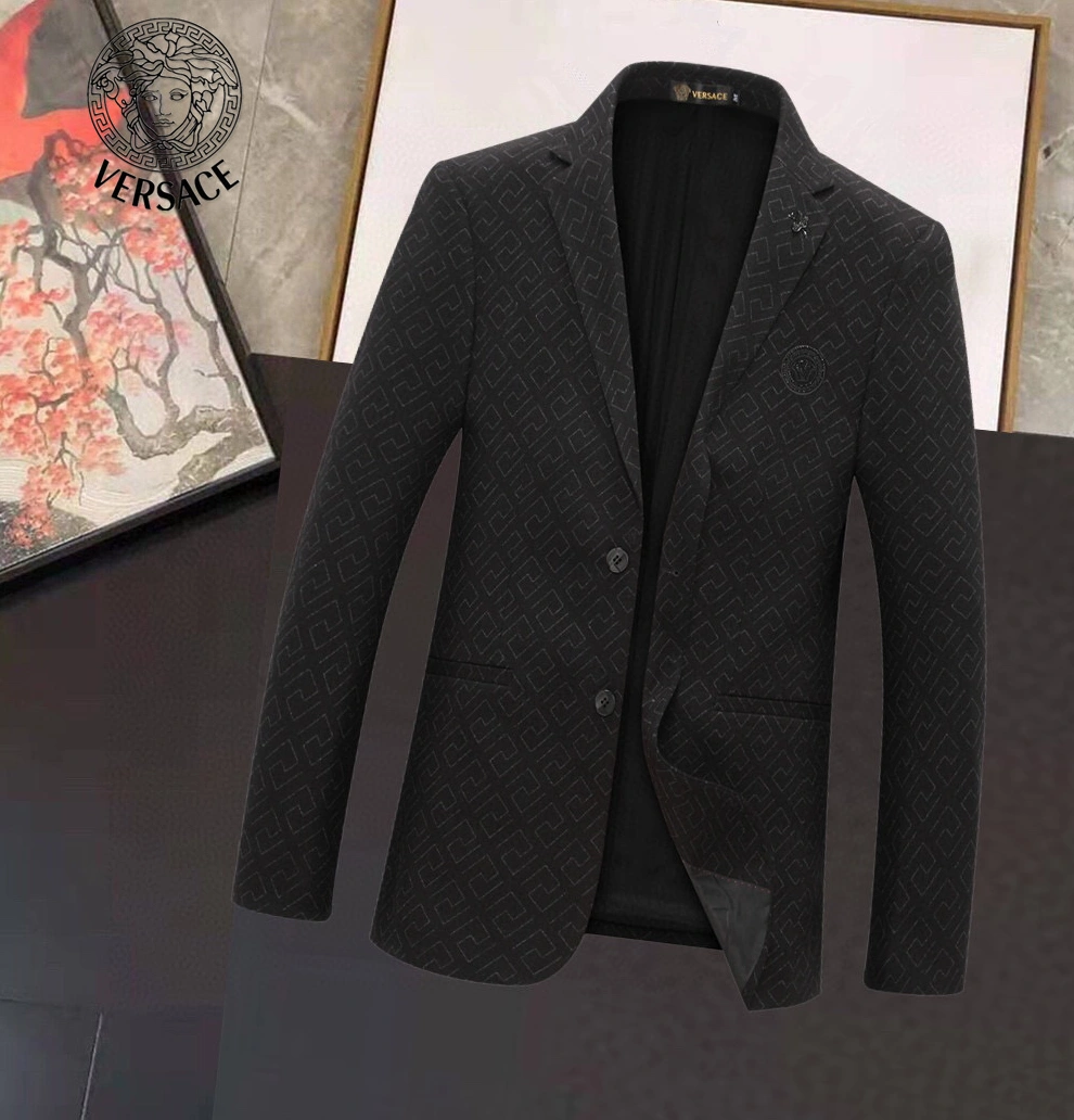 Minimalist 6661 Versace Jackets Long Sleeved For Men