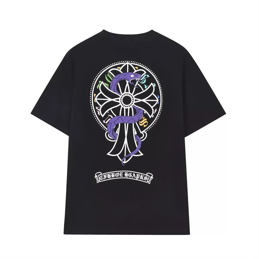 Minimalist 6874 Chrome Hearts T-Shirts Short Sleeved For Unisex