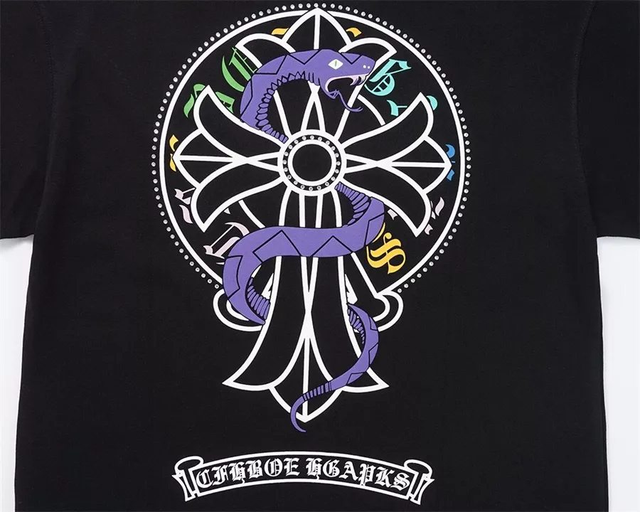 Minimalist 6874 Chrome Hearts T-Shirts Short Sleeved For Unisex