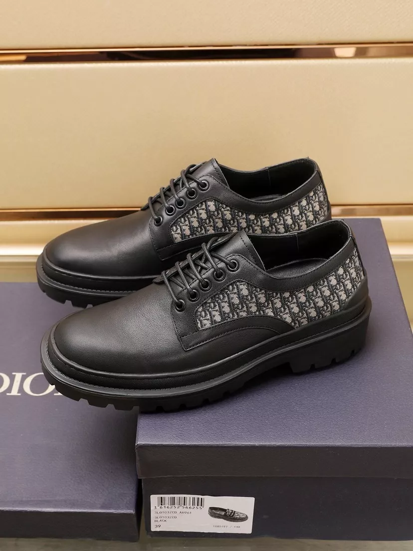 Minimalist 6984 Christian Dior Leather Shoes For Men