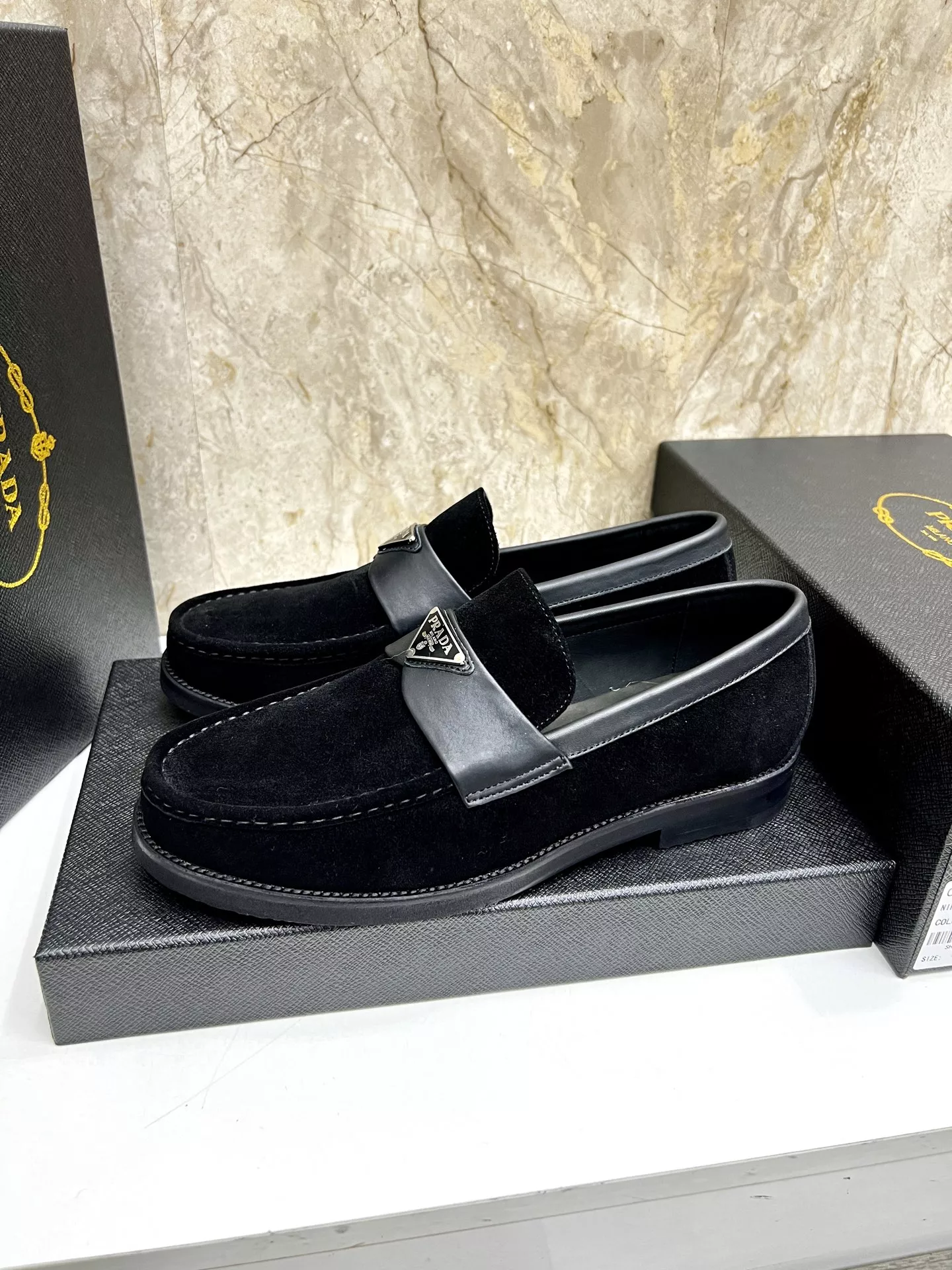 Minimalist 7004 Prada Leather Shoes For Men