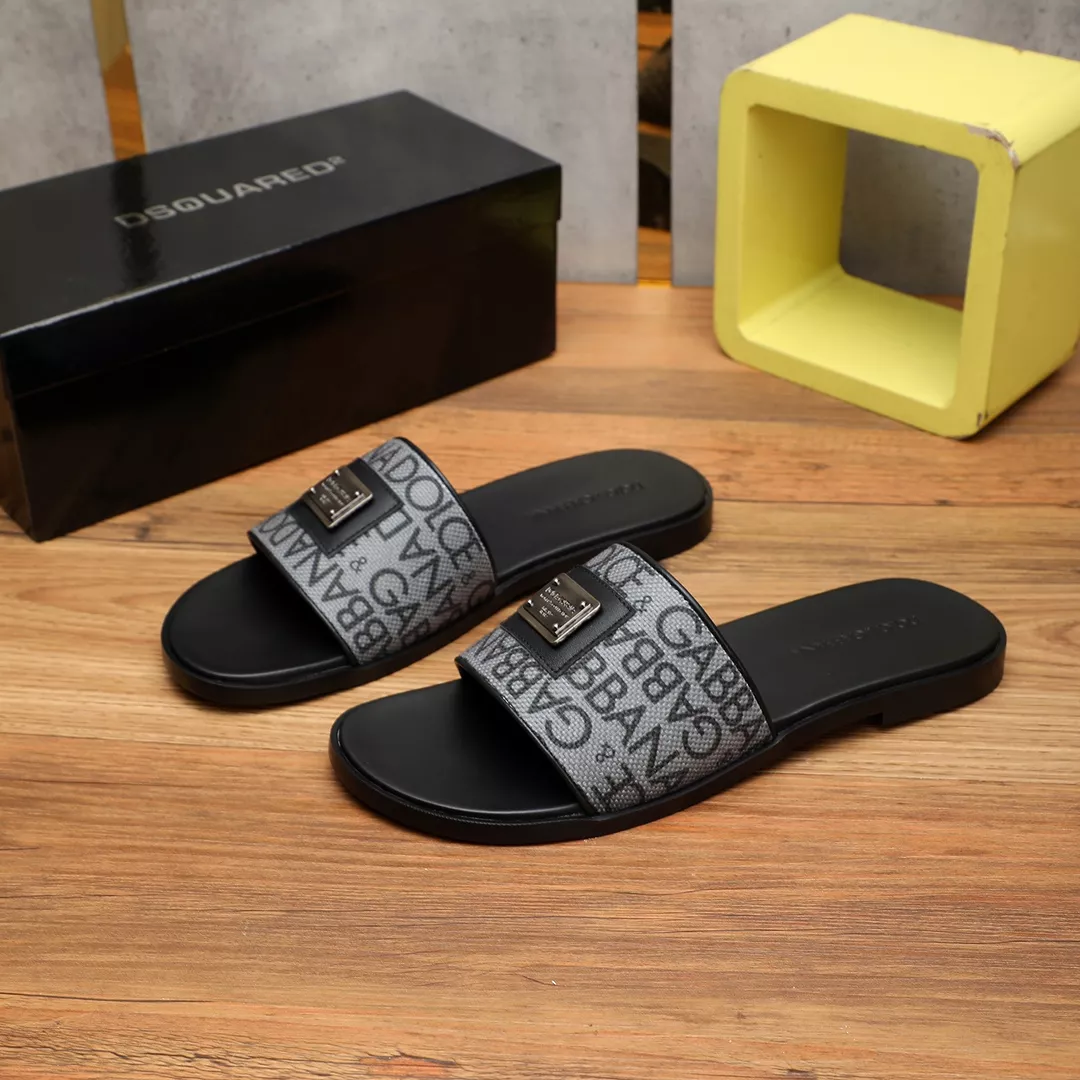 Minimalist 7099 Dolce & Gabbana D&G Slippers For Men