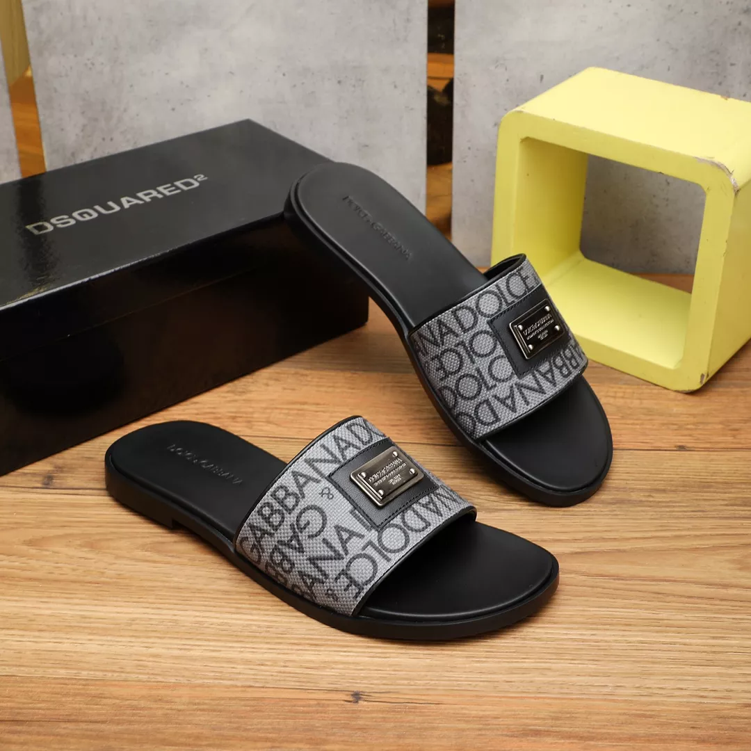 Minimalist 7099 Dolce & Gabbana D&G Slippers For Men
