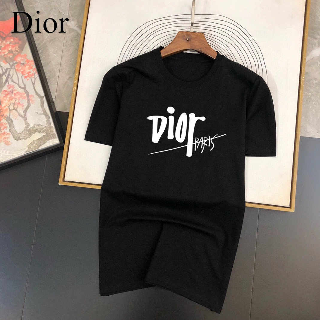 Minimalist 7325 Christian Dior T-Shirts Short Sleeved For Men