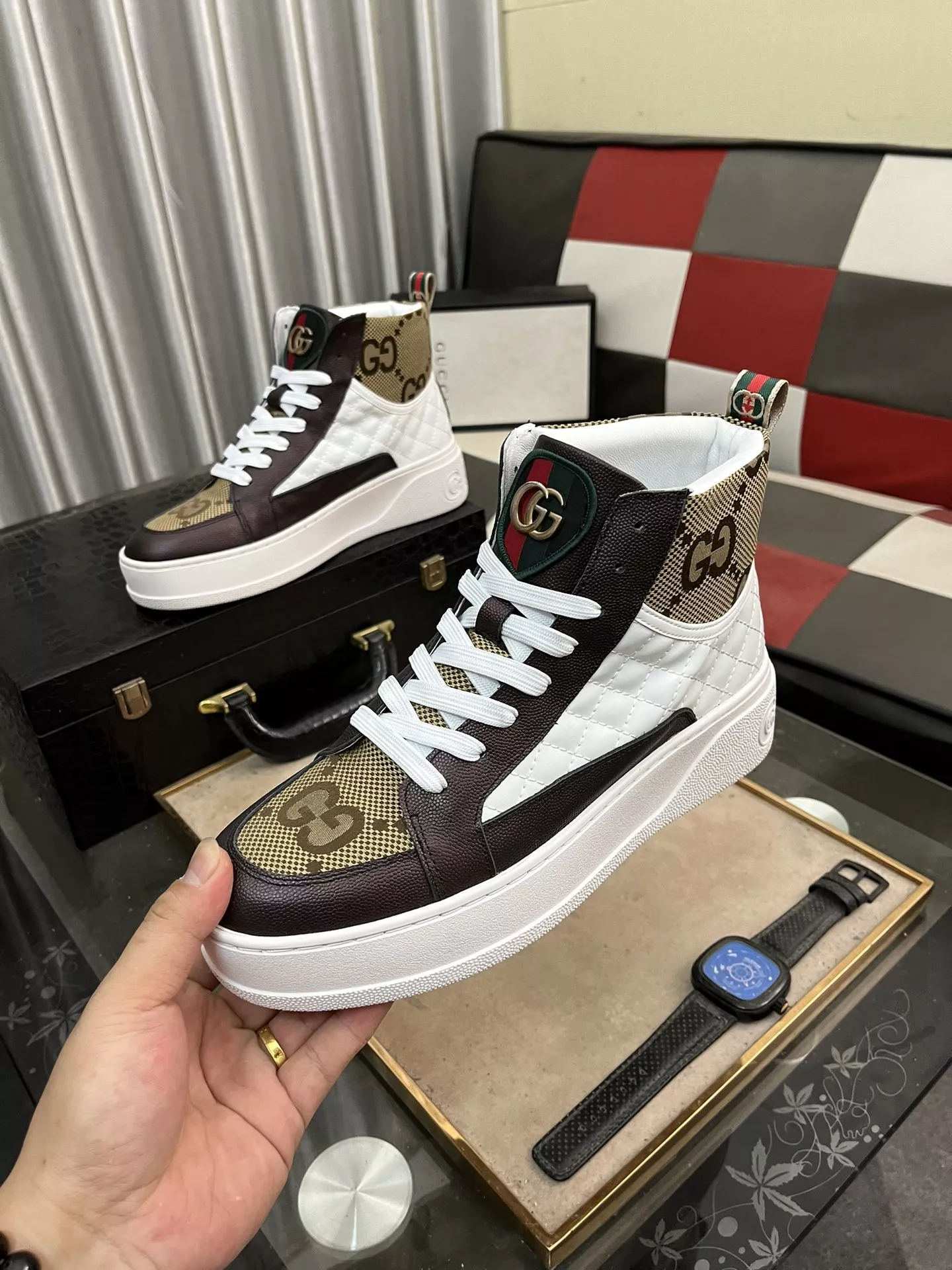 Minimalist 7716 Gucci High Tops Shoes For Men