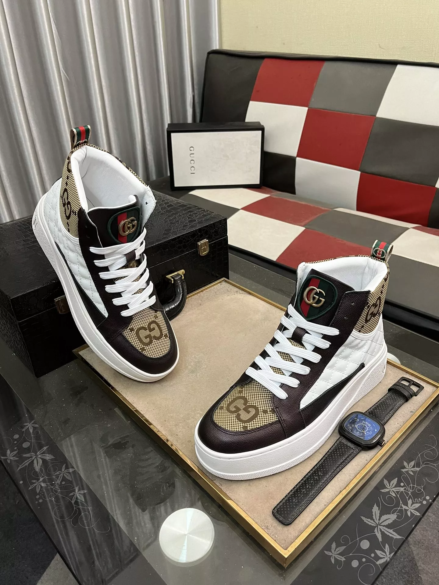 Minimalist 7716 Gucci High Tops Shoes For Men