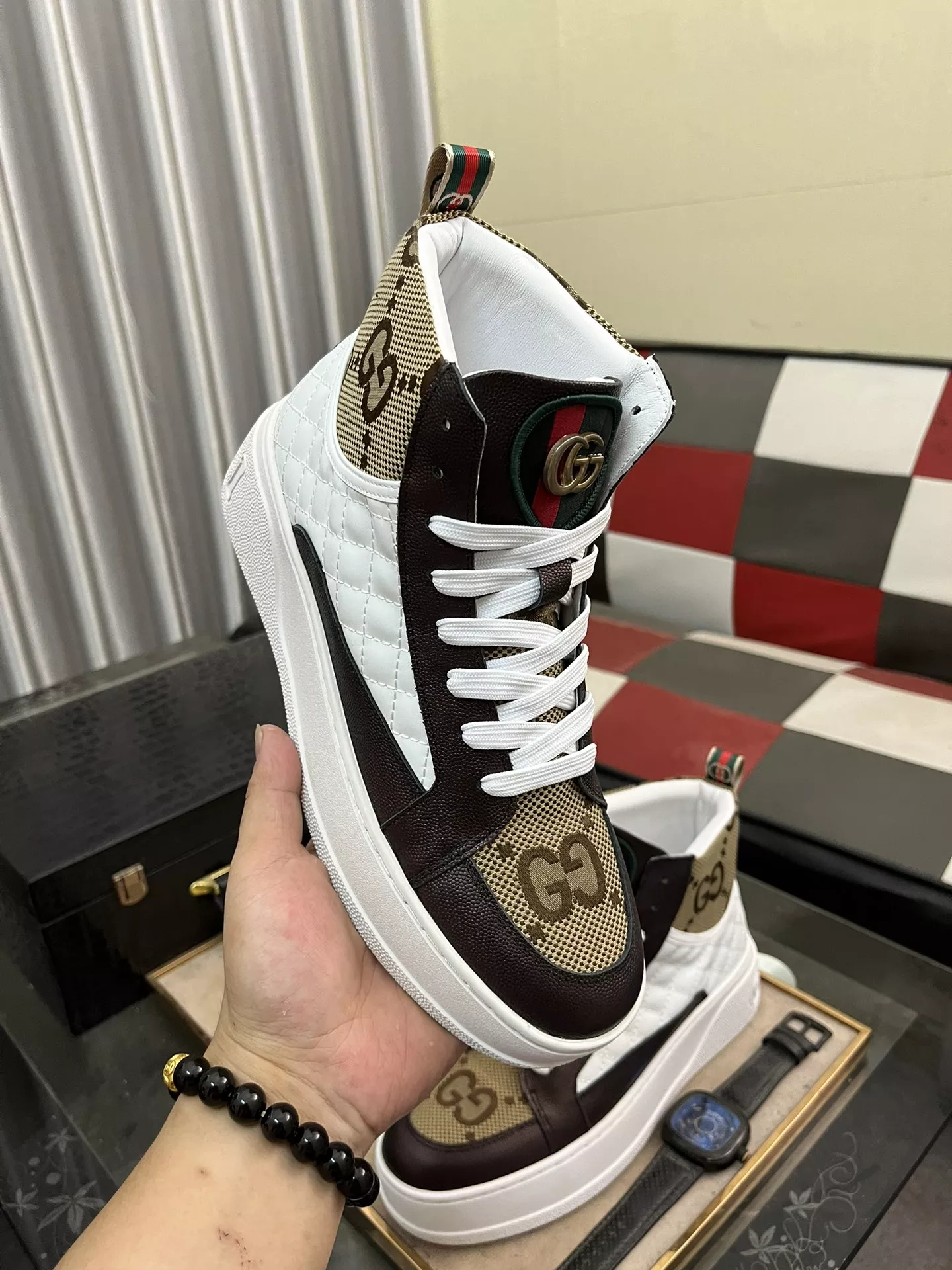 Minimalist 7716 Gucci High Tops Shoes For Men