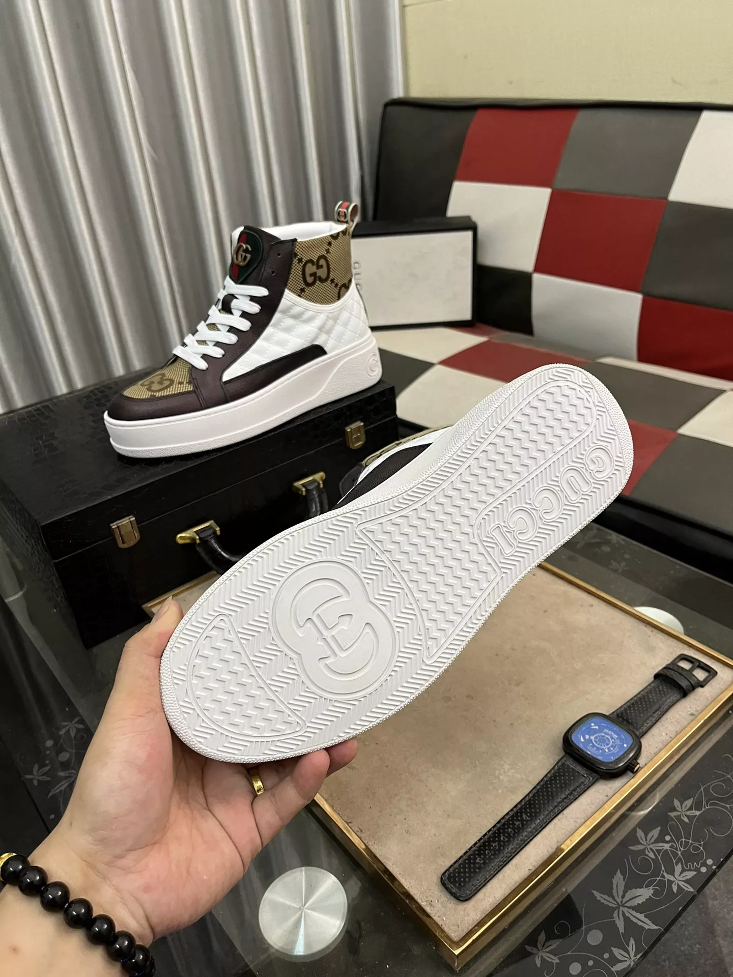 Minimalist 7716 Gucci High Tops Shoes For Men