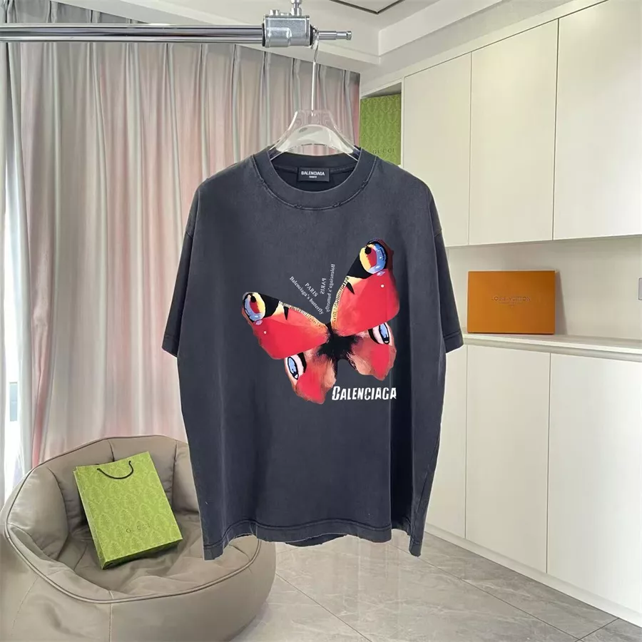 Minimalist 8751 Balenciaga T-Shirts Short Sleeved For Unisex