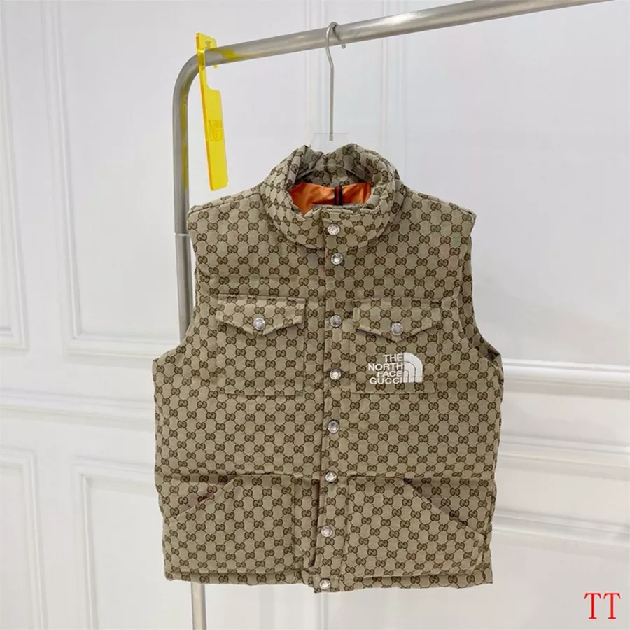 Minimalist 9211 Gucci Down Feather Coat Sleeveless For Unisex