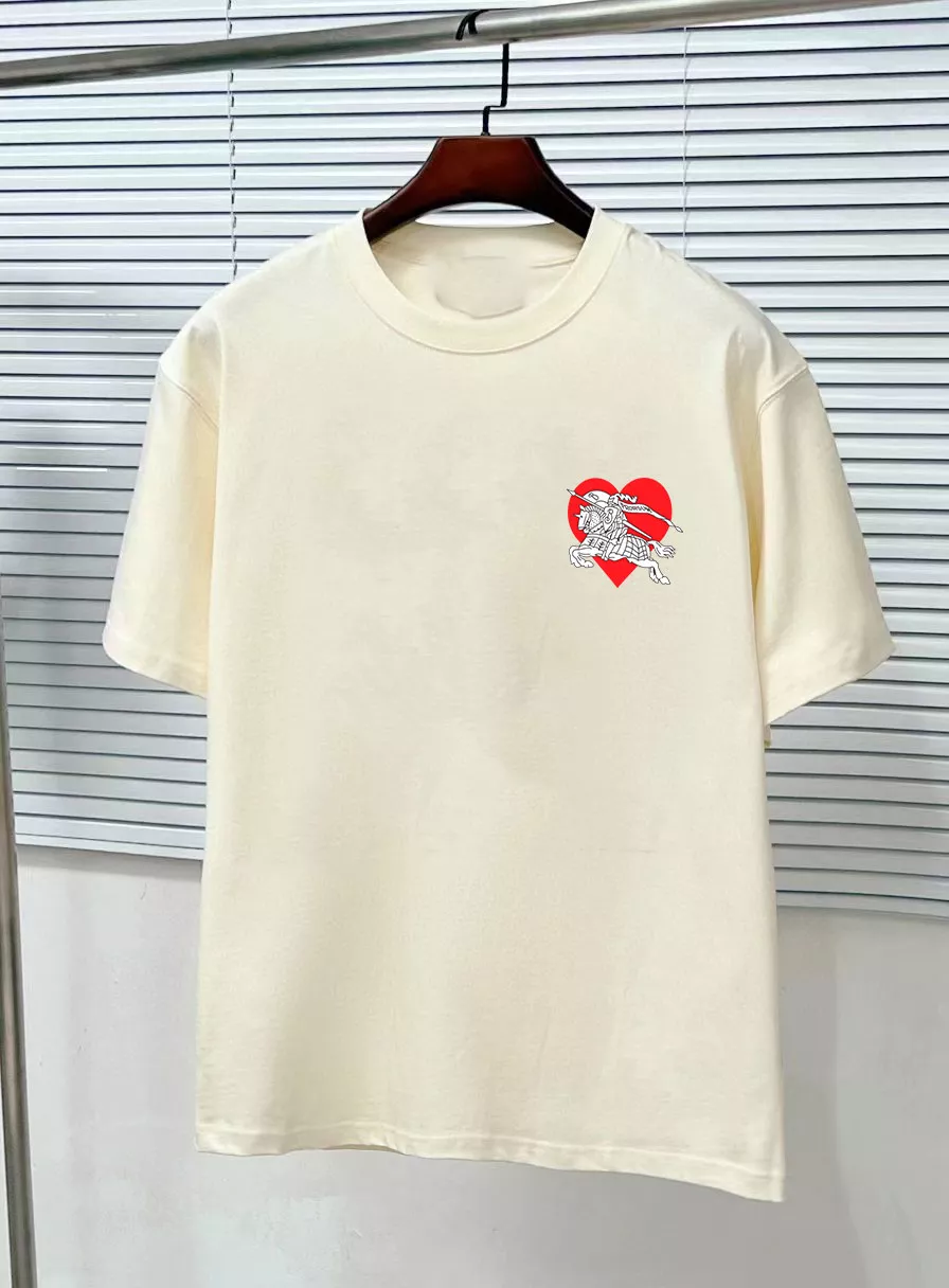 Minimalist 9439 Burberry T-Shirts Short Sleeved For Unisex