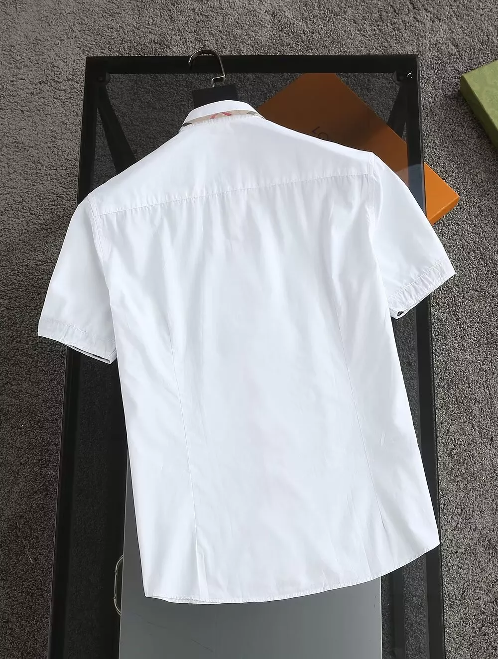 Minimalist 9490 Burberry Shirts Short Sleeved For Men