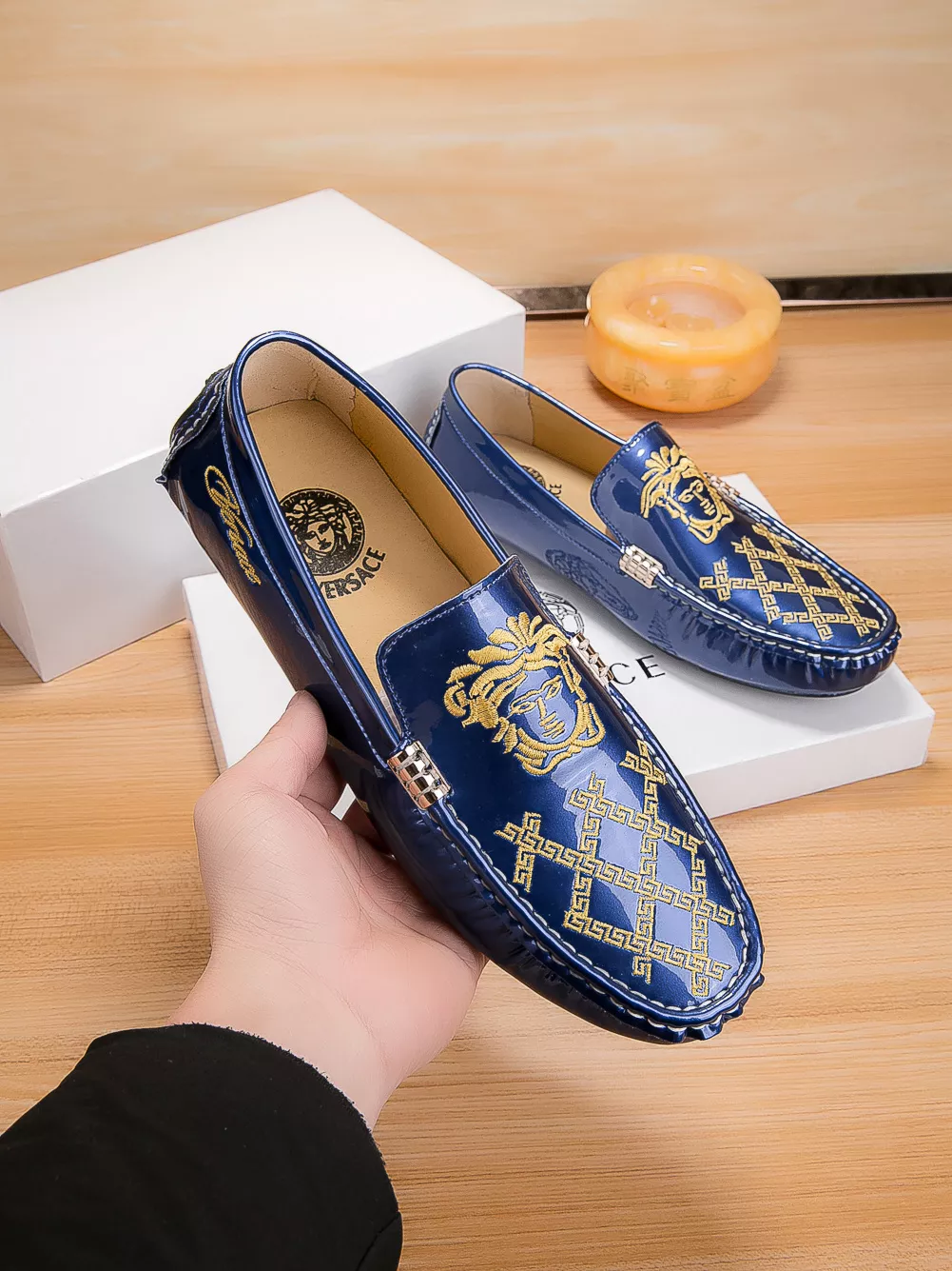 Modern 1013 Versace Leather Shoes For Men