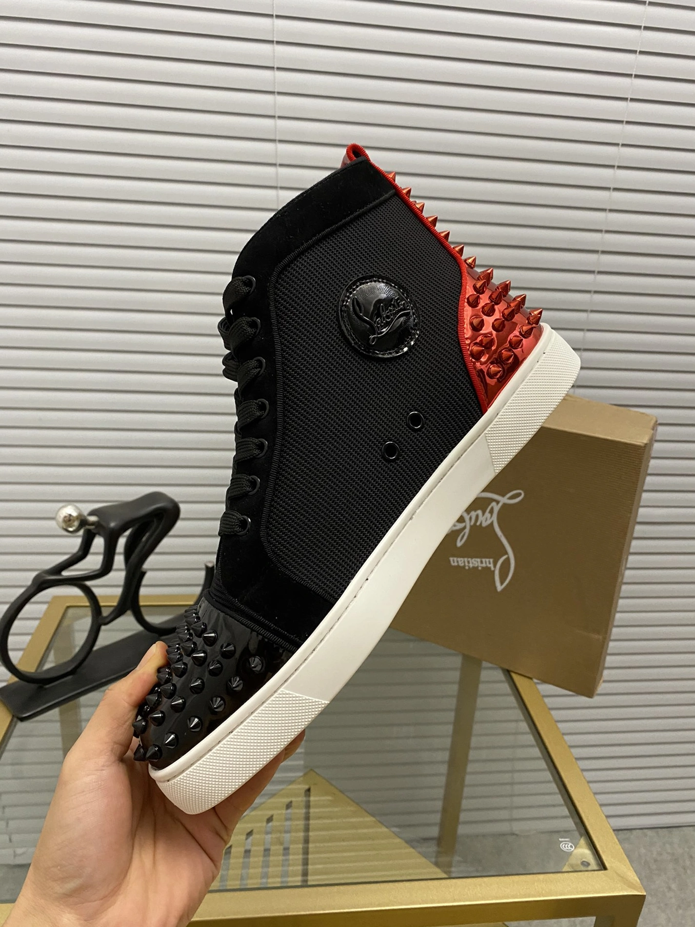 Modern 1042 Christian Louboutin High Tops Shoes For Men