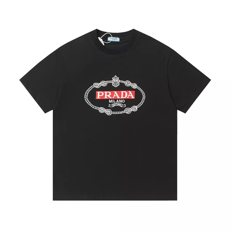 Modern 1726 Prada T-Shirts Short Sleeved For Unisex
