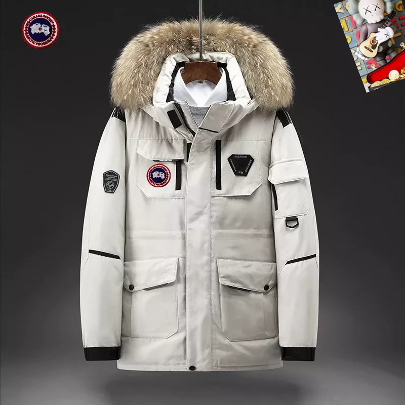 Modern 2403 Canada Goose Down Feather Coat Long Sleeved For Men